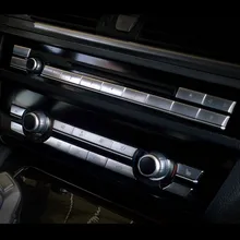 Couvercle de bouton de panneau de climatisation multimédia, autocollant pour BMW série 5 f10 f18, accessoires automobiles