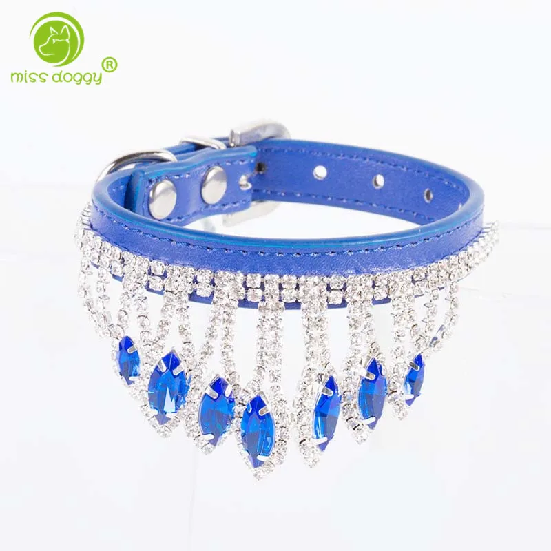 

Bling Bling Rhinestone Design Charming Princess Cat Dog Collar Necklace 3 Colors for Small Dogs Pet Leash Harnesses 910A