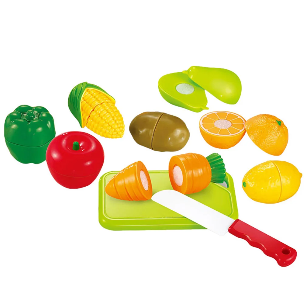 10pc/set Play Cutting Food for Kids,10 Pcs Kitchen Toys Fun Cutting