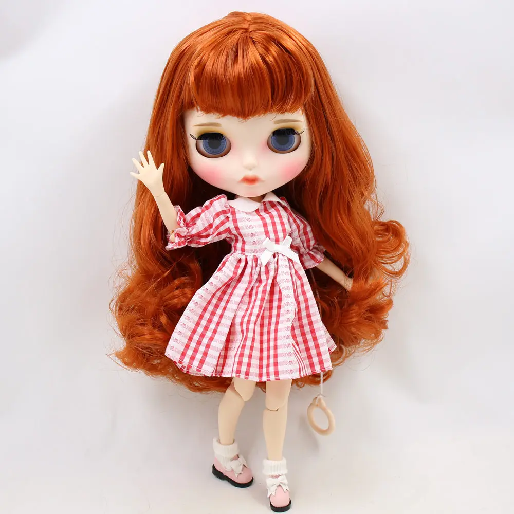 Кукла Blyth No.BL1207 от ICY DBS Имбирные волосы резные губы матовые индивидуальные с лицом