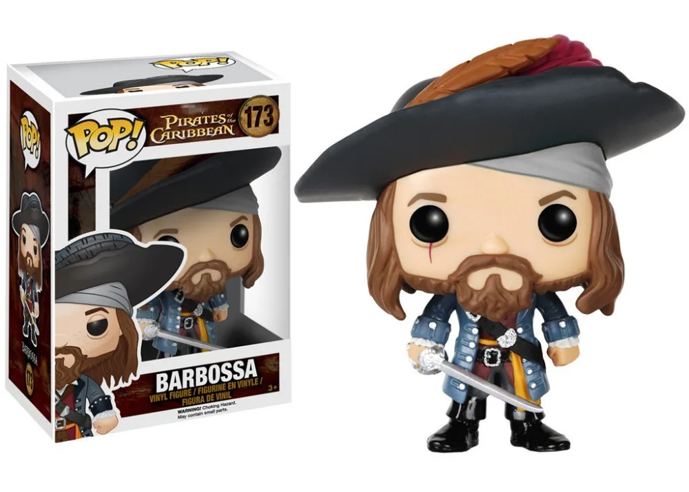 

New Funko pop Official Pirates of the Caribbean - Barbossa Figure Collectible Vinyl Figure Model Toy with Original box