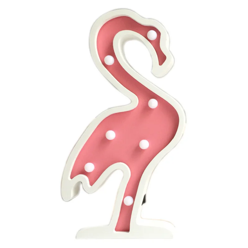 INS розовая лампа фламинго, деревянная настольная лампа нордическая, стильная, для детской комнаты, декоративные огни, светодиодный, прикроватный, фотографический реквизит, Прямая поставка - Цвет абажура: Flamingo lamp
