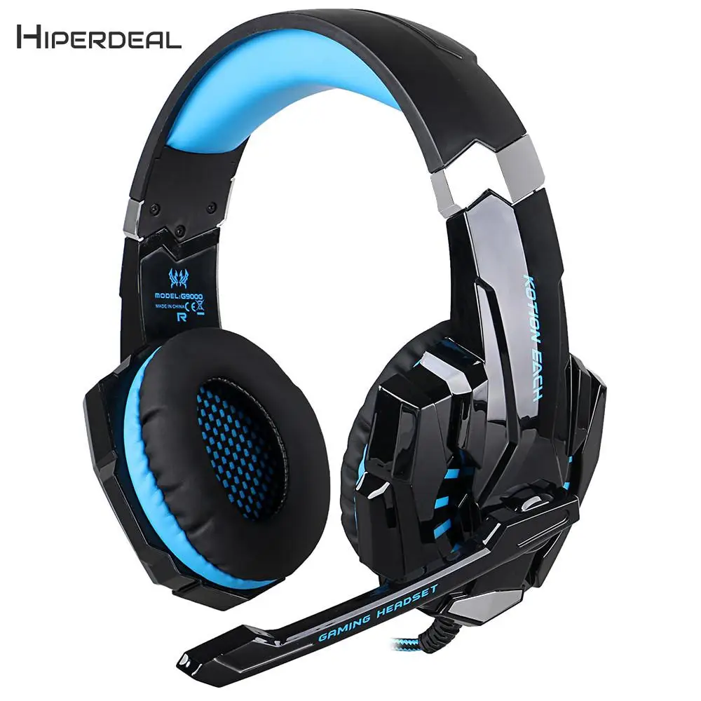 HIPERDEAL G9000 профессиональные игровые наушники Стерео Игровые наушники компьютерная игровая гарнитура микрофон светодиодный светильник Noice Cancel