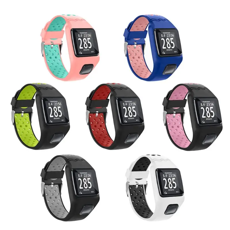 

Shockproof Soft Watchband Wrist Strap Replacement for TomTom 1 Multi-Sport GPS HRM CSS AM Cardio Runner Watch Accessories