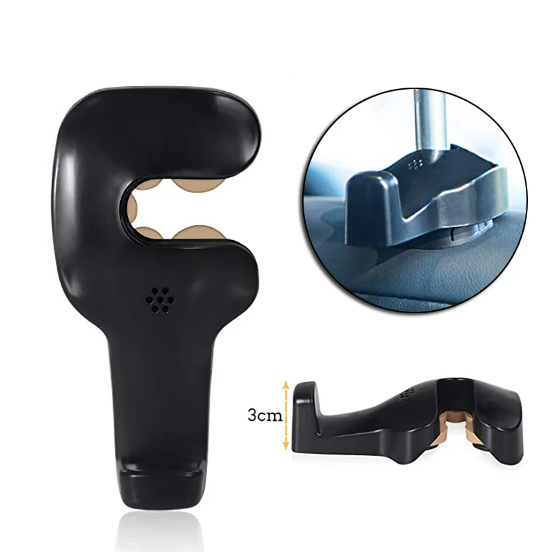 

Car Seat Headrest Hook Holder Hanger for Bags Handbags & More Durable Vehicle Interior Back Seat Storage Hooks Organizer ZJ002