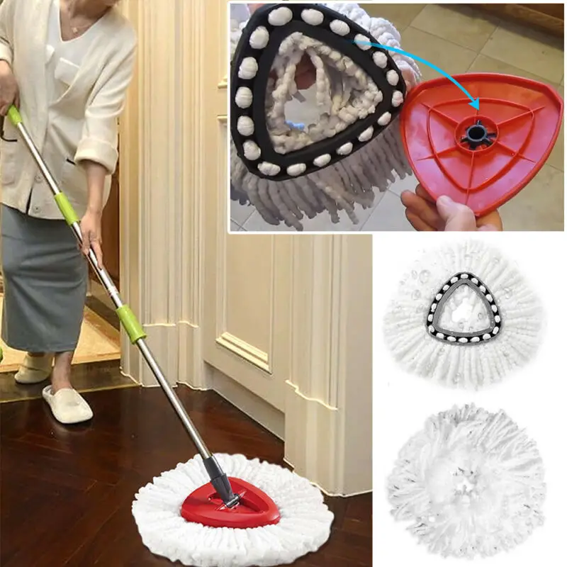 

Free Shipping 360 degress Spin Mops Head Replacement Heads Easy to Clean Rotate Shape Wring for Vileda O-Cedar Mops