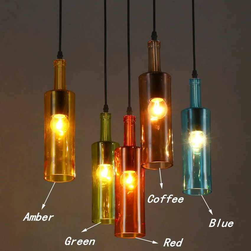 Us 34 2 5 Off Modern Art Stained Gl Pendant Lights Novelty Restaurant Cafe Bar Hanging Lamps Hotel Wine Bottle Home Lighting In Us 34 2 5 Off Modern Art Stained Gl Pendant Lights Novelty Restaurant Cafe Bar Hanging Lamps Hotel Wine Bottle Home Lighting In