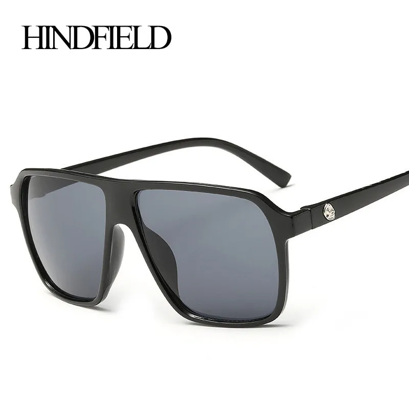 HINDFIELD Fashion Big Sunglasses Men Brand Designer Mirror Oversized ...