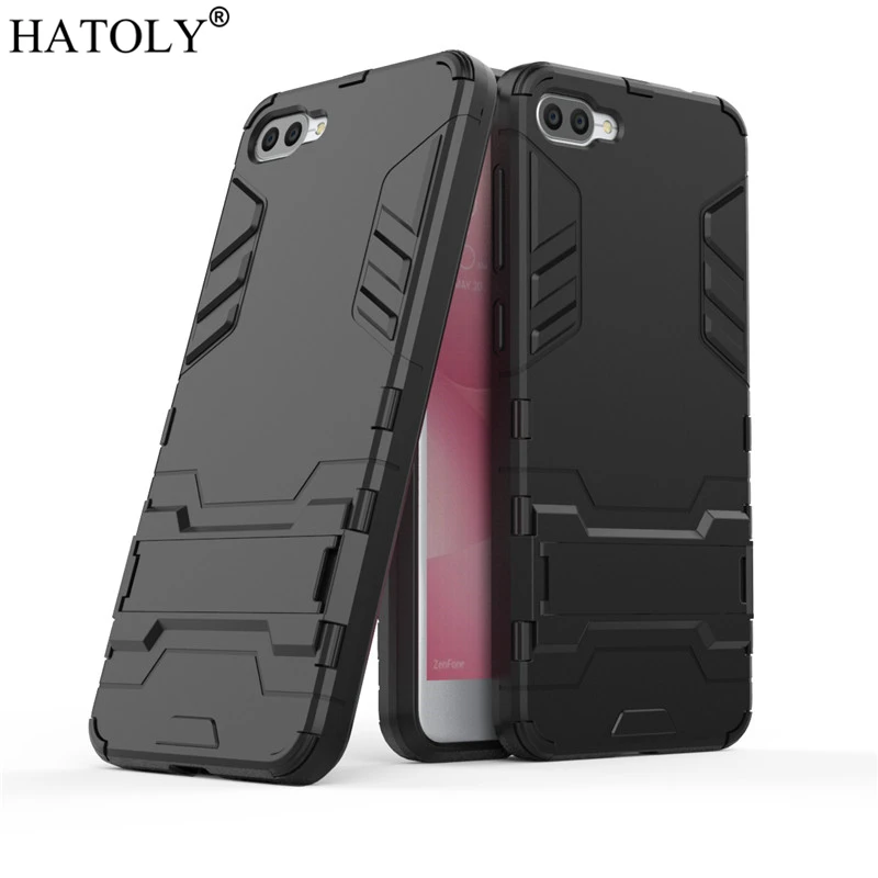 

HATOLY For Armor Case Asus Zenfone 4 Max ZC520KL Case Robot Silicon Rubber Hard Back Phone Cover For Zenfone 4 Max ZC520KL X00ED