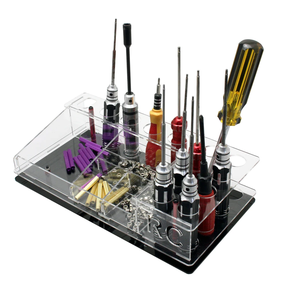 

RC Screwdriver Shelf Hex Screwdriver Tool Kit Stand Holder Display Tray FPV Tool Storage Rack