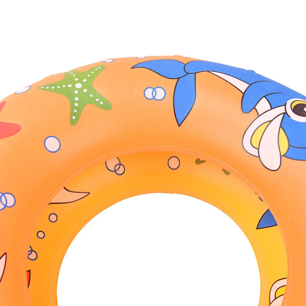 Случайный LeadingStar дети высокой плотности ПВХ мультфильм печати надувной матрас плавания кольцо