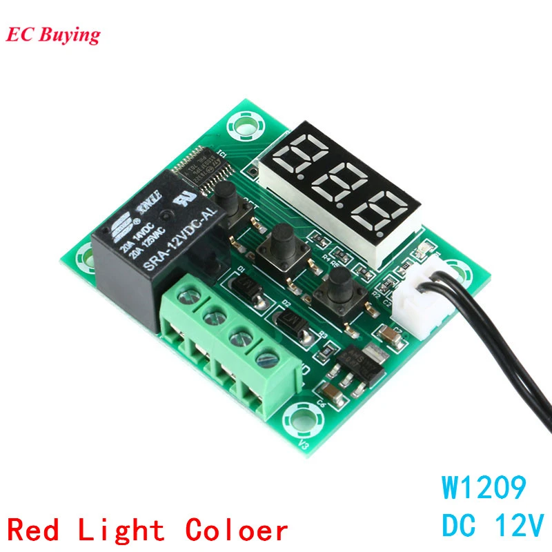 50-110°C Digital thermostat Temperature Control Switch sensor Module W1209 12V