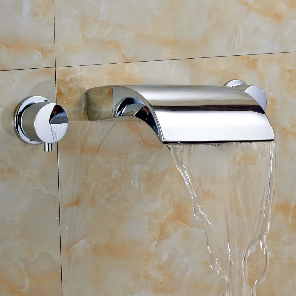 

Newly 8" Widespread Polish Chrome Hot&Cold Water Dual Handles Sink Faucet Mixer Tap Faucet
