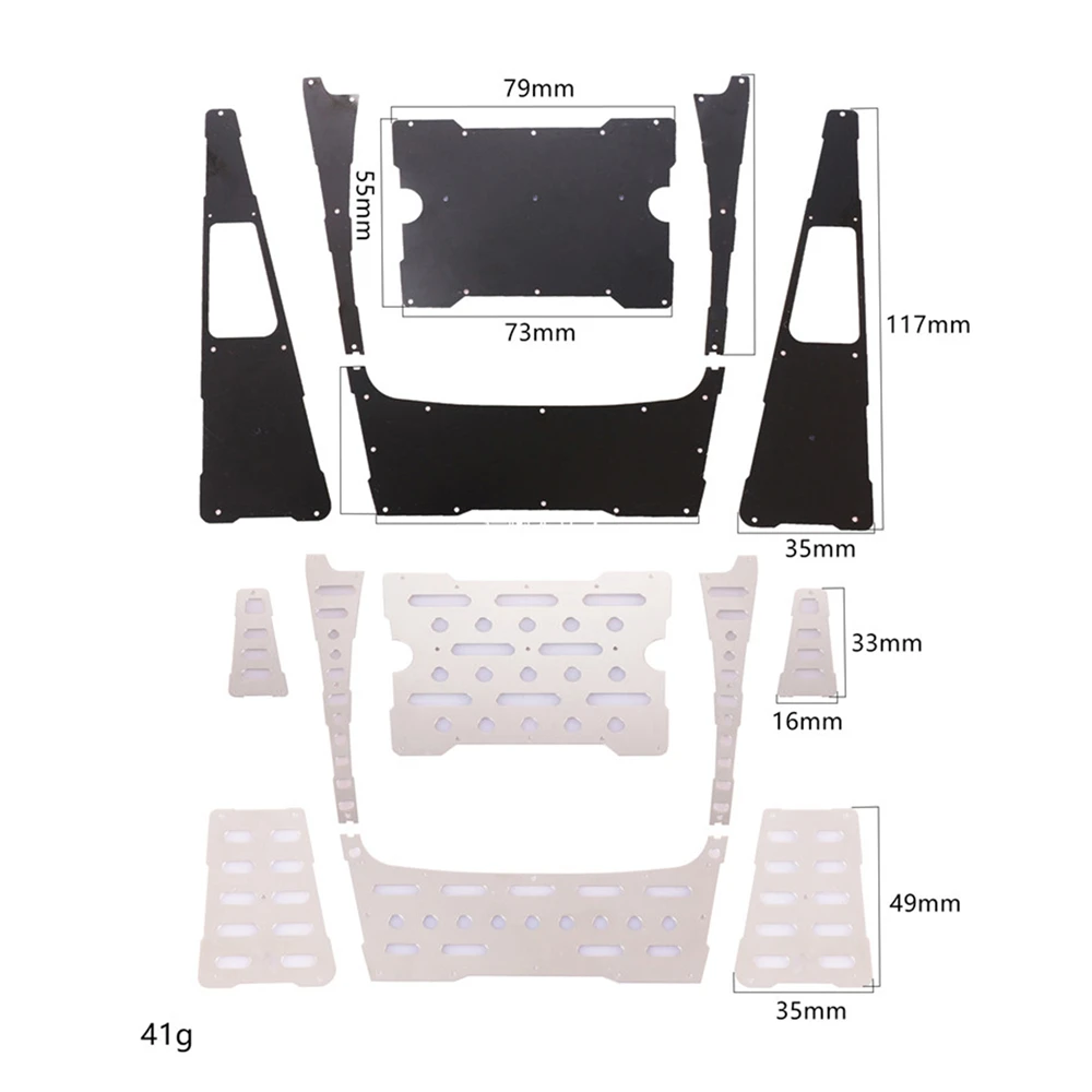 RC Car Metal Protective Engine Cover Anti-Skid Plate for 1/10 Traxxas TRX-4 TRX 4 RC Crawler Car Parts Protection Engine Cover