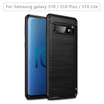 

Soft tpu phone case for samsung s10 new business back cover for galaxy s10 lite thin silicon matte case for galaxy s10 plus