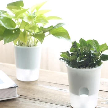 

Double Deck Planter Fresh and Healthy Herbs for Weeks Indoor Garden Self-watering Planter Foolproof Easy to Use