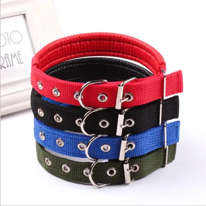 4.0*60cm Length Comfortable Adjustable Nylon Strap Dog Collar For Small