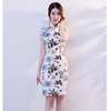 Sexy Mini Cheongsam 2022 Summer Vintage Chinese style Dress Fashion Womens Qipao Slim Party Dresses Button Vestido S-XXXL ► Photo 2/6