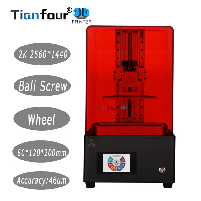 Special Price Tianfour new x-cure V3 light curing UV SLA /LCD/DLP 3D printer 2k with high precision jewelry dentistry precision parts