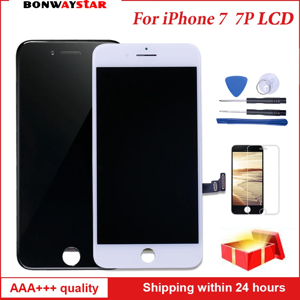 

Grade AAA LCD Screen For iphone 7 7plus Display Touch Screen Digitizer Replacement Full Assembly for iPhone 7 7p lcd With gift