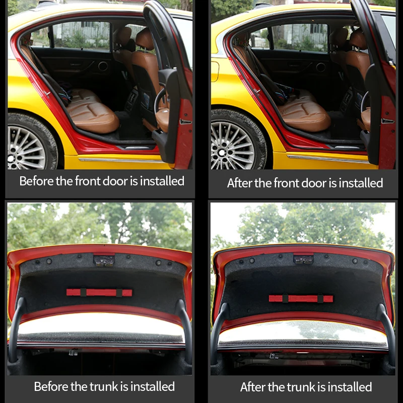 Уплотнительные полосы для автомобильных дверей, универсальные резиновые Звукоизолирующие уплотнительные автомобильные уплотнительные накладки для багажника, водонепроницаемые наклейки на автомобильные товары, аксессуары