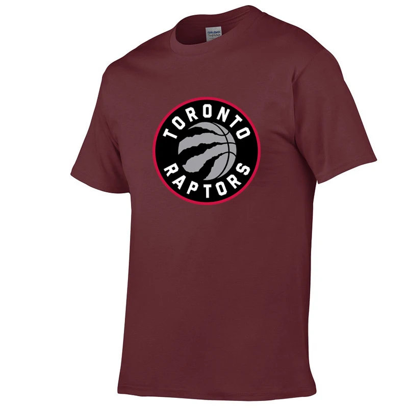 Raptors Jersey Футболка Мужская/Женская летняя Модная брендовая Повседневная футболка Toronto Leonard Топ Футболка мужская Harajuku забавная футболка - Цвет: Red Wine