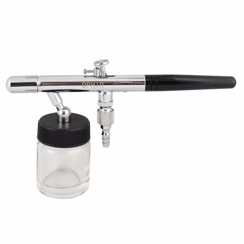 Agulha para Tatuagem Arte para Unhas Decoração do Bolo Kit com Escova de Limpeza 072 + 023 + 035 Ophir Dupla Ação Airbrush & - _ ac 0.35mm 4 Pintura de corpo