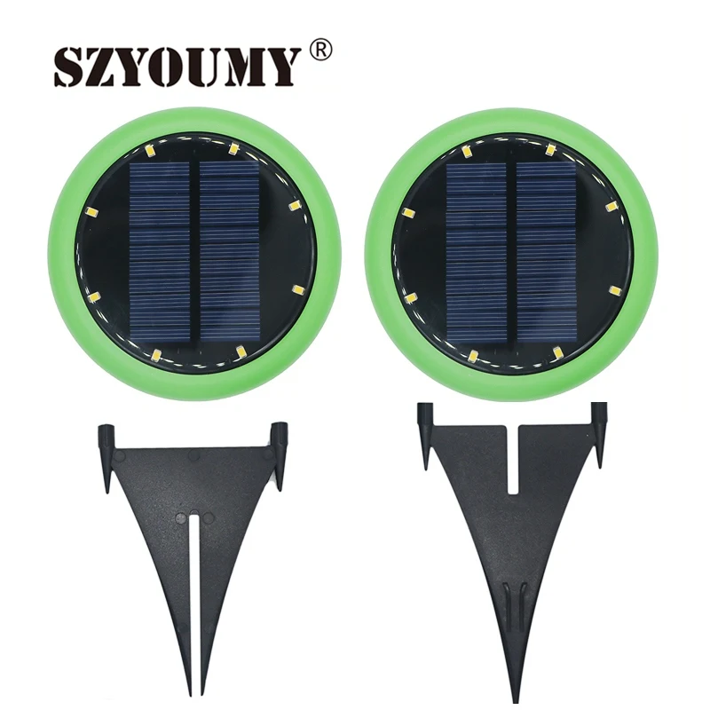 SZYOUMY 8 led Солнечный свет на открытом воздухе с питанием от погребенного земного