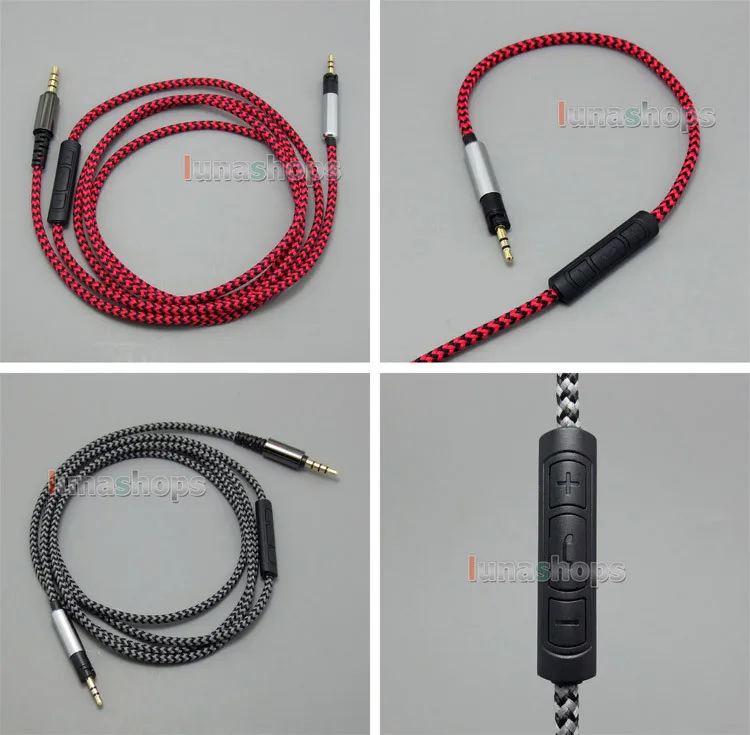 Hi OFC With Mic Remote Headphone Cable For Sennheiser Momentum Over On Ear Headset LN004960