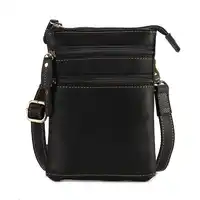 2018 Genuine Leather Shoulder Bag Small Messenger Crossbody Bags Men Travel Handbags New Fashion Waist Belt Packs Hanging Purse