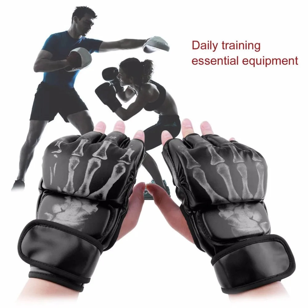 Boxing Gloves Half Finger Fight MMA Muay Training Competition Protector Sparring Glove Sandbags Wrestling Taekwondo Sanda Karate