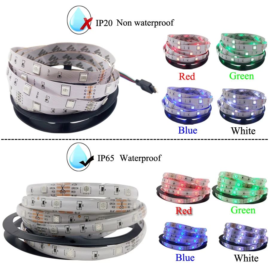 HBL WIFI Светодиодная лента не Водонепроницаемая 5 м 10 15 М 5050 led RGB IP65 + НЛО контроллер