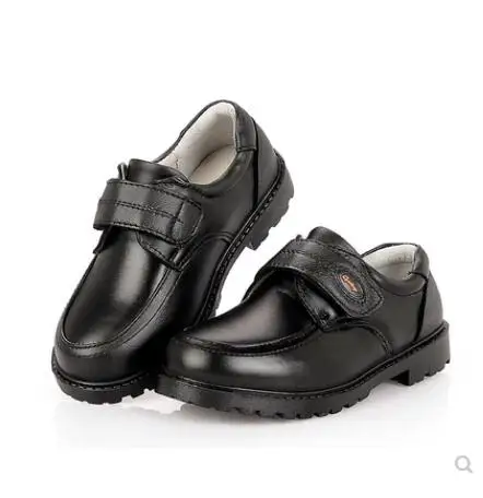 Новинка; свадебные модельные туфли из натуральной кожи для мальчиков; Брендовая детская черная Свадебная обувь; официальная детская кожаная обувь для мальчиков
