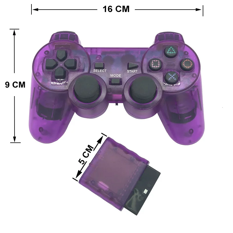 Bezprzewodowy pad do gier dla Sony PS2 kontroler dla Playstation 2 joysticka konsoli podwójne wibracje Shock Joypad bezprzewodowy Controle -