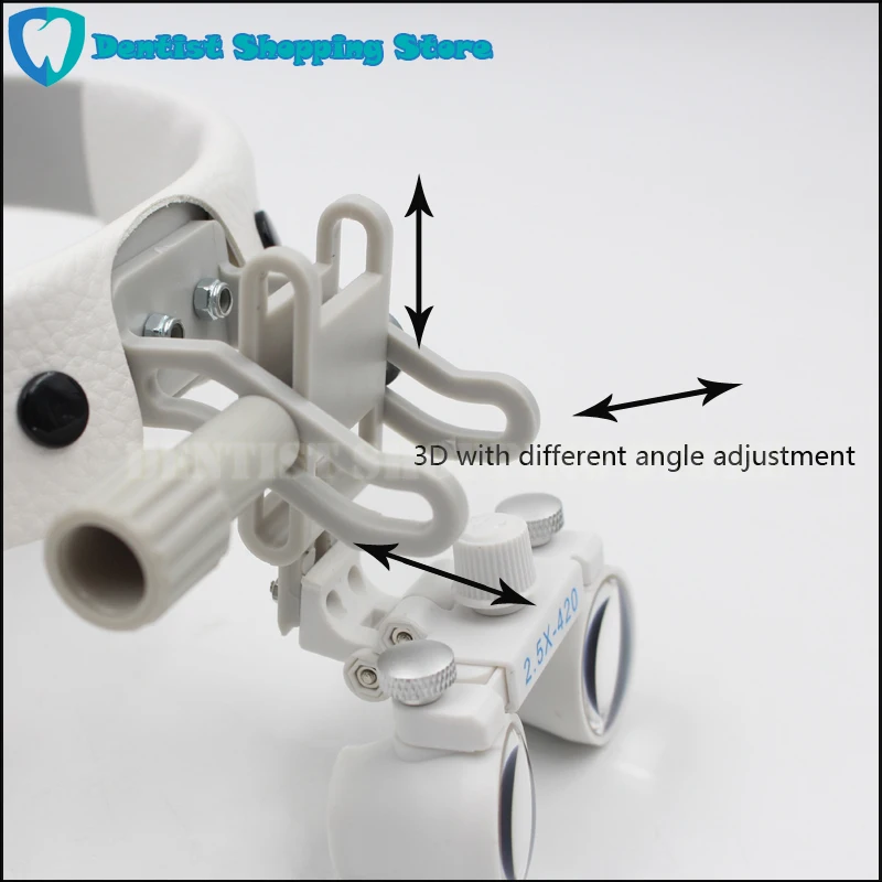 Оголовье светодиодный светильник медицинский хирургический стоматологический налобный фонарь с(2.5X, 3.5X опционально) Хирургические лупы