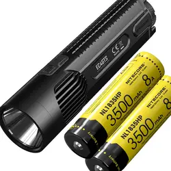 NITECORE EC4GTS 1800LM высокая производительность пылающий прожектор 396 м факел Охота Открытый Пеший Туризм фонарик с батареей