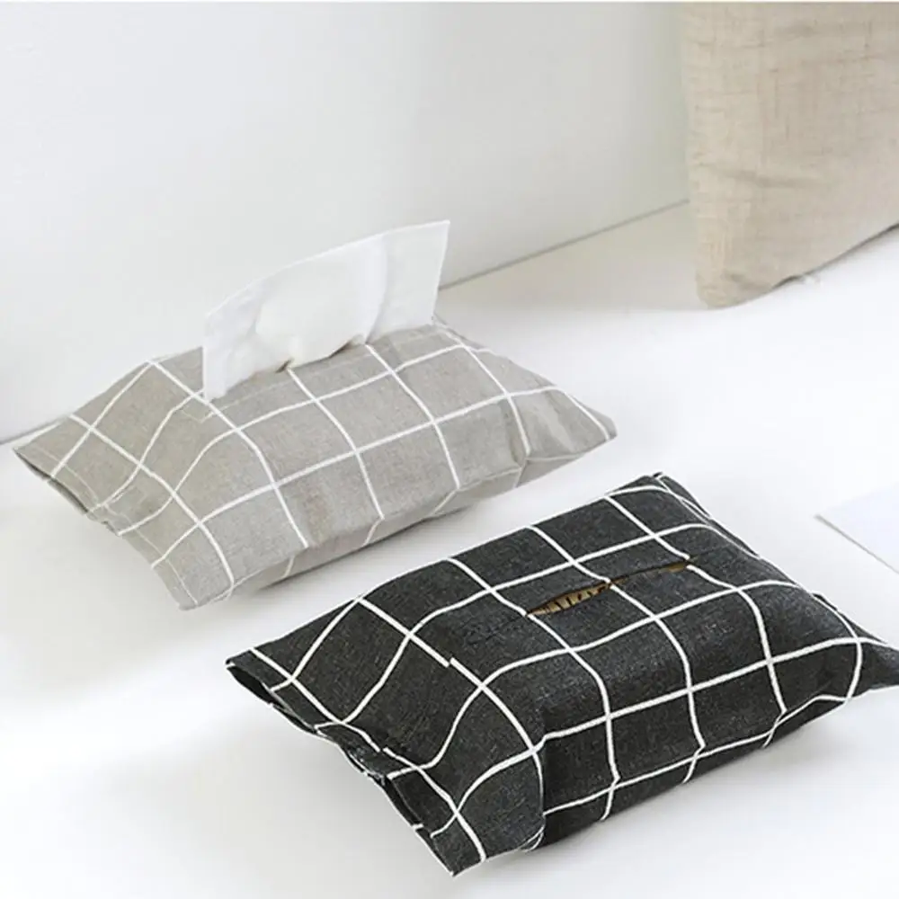 

Explosion Cotton Linen Paper Towel Pumping Desktop Paper Towel Storage Bag Car Storage Tray Paper Towel Box
