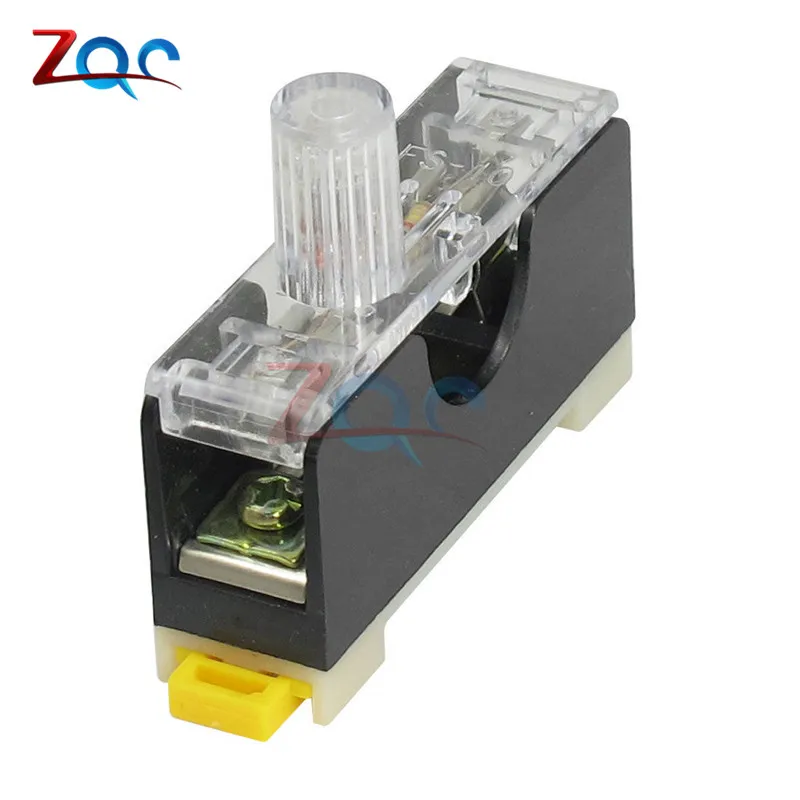 FS101 10A 6*30mm Fuse Socket With Indicator Light DIN RAIL Mounted Fuse