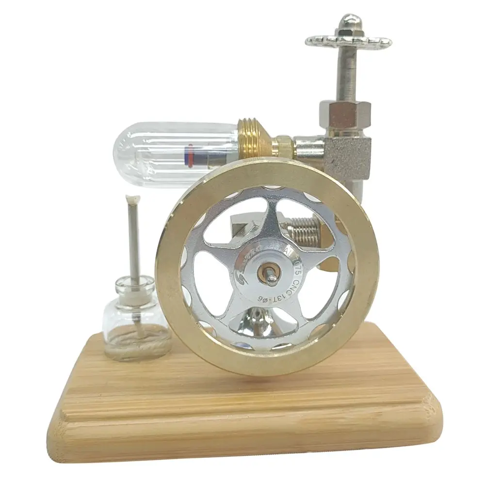 

Stirling Engine Model Motor Power Wooden External Combustion Educational Science Toy Gift in Learning Machine For School Kids