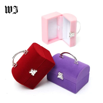 

2018 New Arrival Quality Velvet Earring Ring Bracelet Pendant Gift Jewellery Packaging Boxes Jewelry Organizer Case Porta Joias