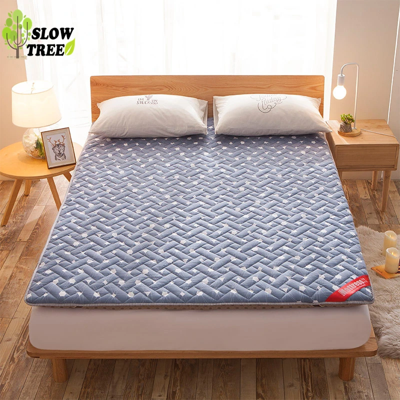 Slow Tree Tatami Queen Mattress Lazy Mats Washable Collapsible Matress for Living Room/Floor 6cm(2.3in) Thickness High Rebound