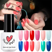 Gelfavor 7ml Lovely Color Series Nail Polish 60 Colors Nail Gel Lacquer UV LED Soak Off Nail Art Nail UV Gel polish