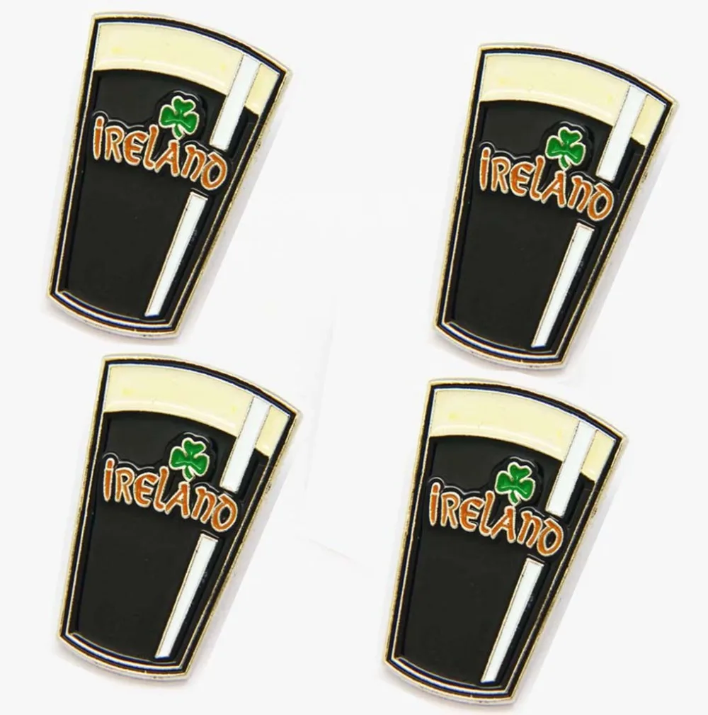 В партии 5 шт. Guinness трилистник Ирландии с лацканами включающий кепку галстук