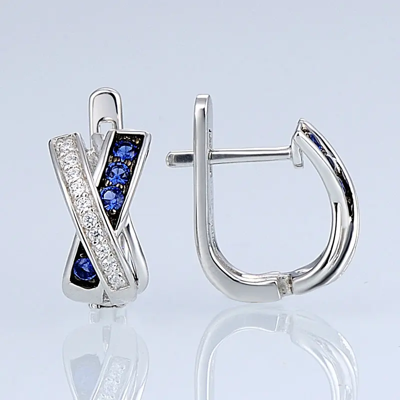 Beste Santuzza Zilveren Oorbellen Voor Vrouwen 925 Sterling Zilver Oorbellen Zilver 925 Met Stenen Zirconia Brincos Mode sieraden