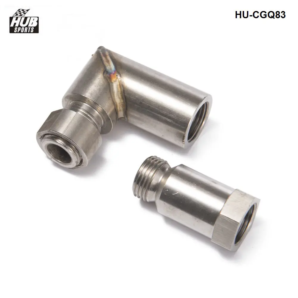 Car Exhaust O2 oxygen sensor angled extender spacer 90 degree 02 bung extension M18 X 1.5 HU-CGQ83