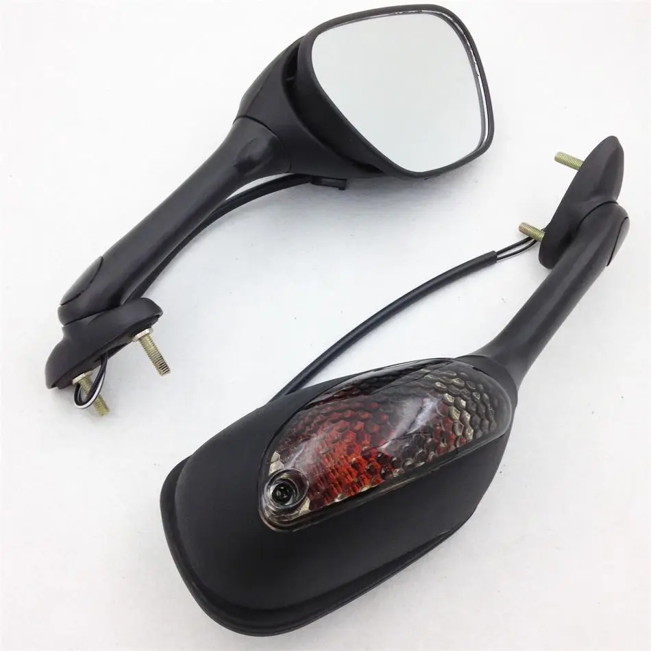 1 Paar Motorrad Rückspiegel Mit Blinker Fit Für Suzuki GSXR600 2007 2008 2009 GSXR 750 2006 2010 motorräder accessori Online