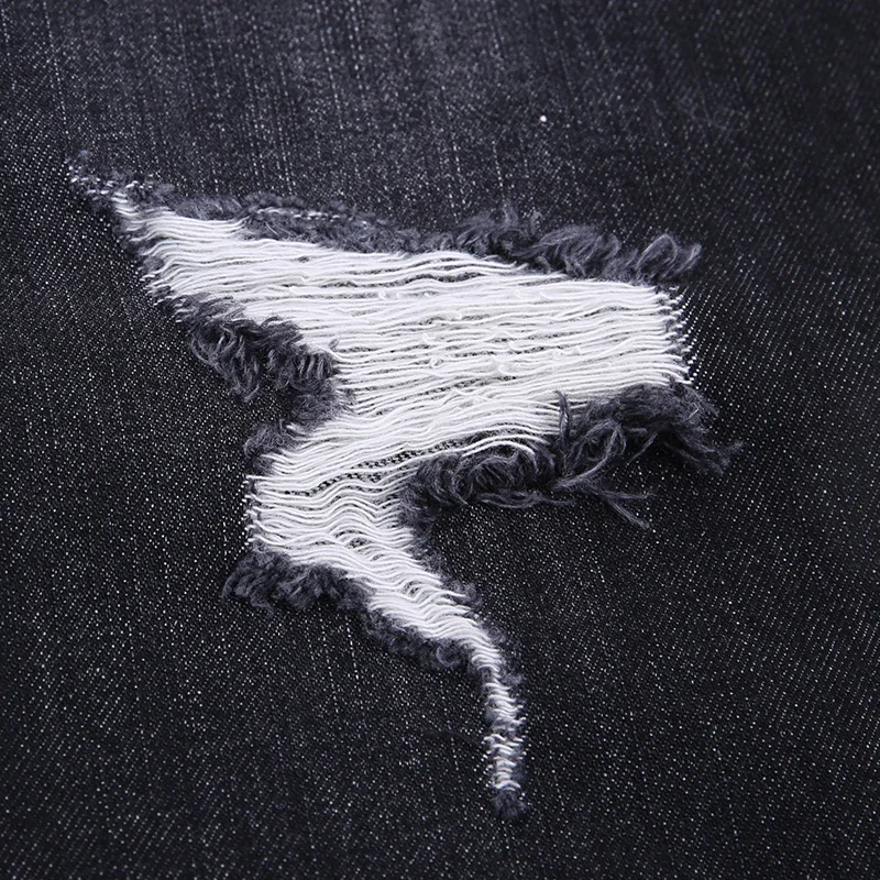 LEIJIJEANS Новое поступление весна размера плюс рваные с дырками отбеленные средняя