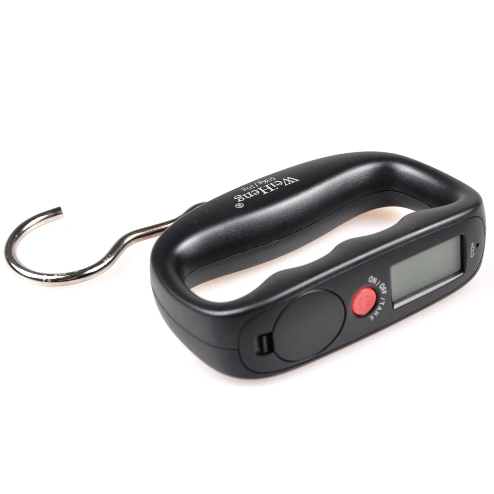 

Portable Backlight 50kg/10g LED Digital Scale Electronic Luggage Scales SUS Load Hook Green Backlight Carp Fishing Tackle Tools