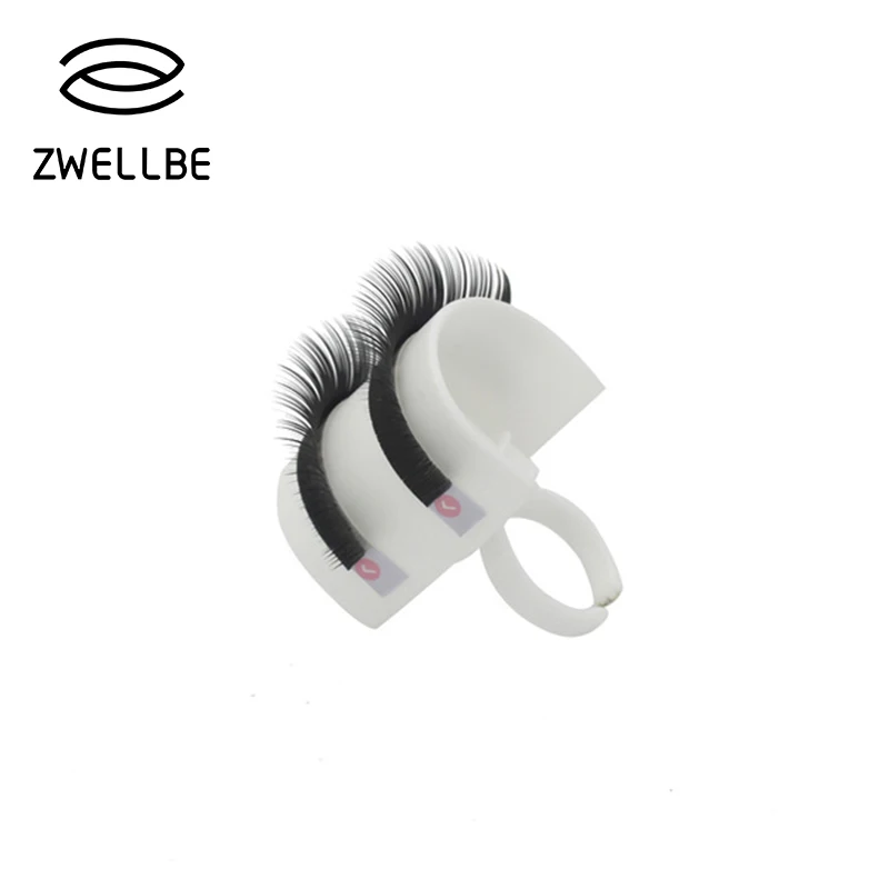 zwellbe Eyelash Glue Ring Eyelash Extension Pallet Holder Mink