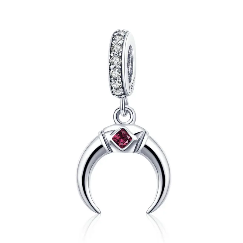 

ABAY Classic 100% 925 Sterling Silver Moon Fairy Shape Pendant Charm fit Original Pandora Bracelet Beads Jewelry Women